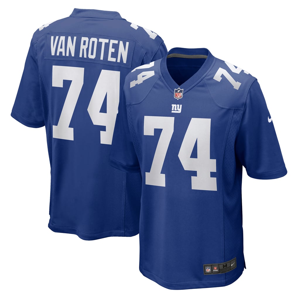 Men's New York Giants Greg Van Roten Nike  Royal Team Game Jersey - Image 1