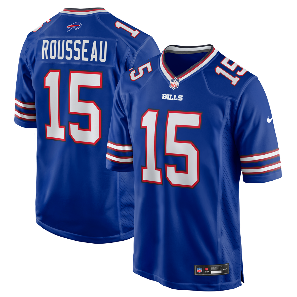 Men's Buffalo Bills Gregory Rousseau Nike Royal Team Game Jersey - Image 2