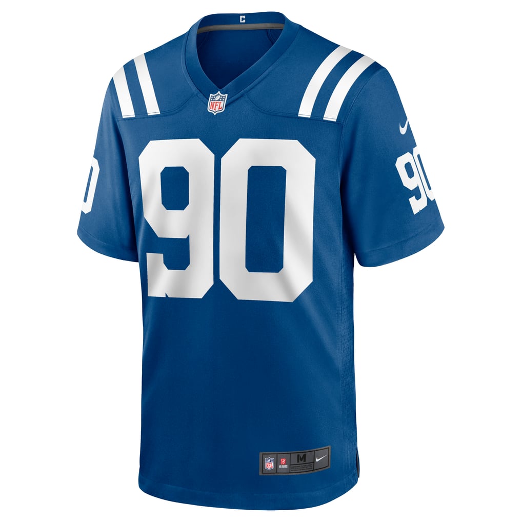 Men's Indianapolis Colts Grover Stewart Nike Royal Game Jersey - Image 3
