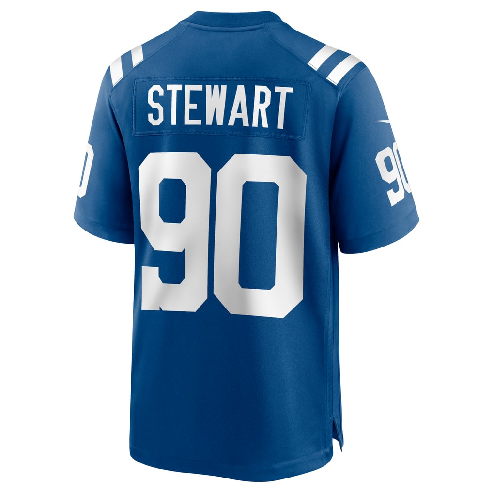 Men's Indianapolis Colts Grover Stewart Nike Royal Game Jersey - Image 4