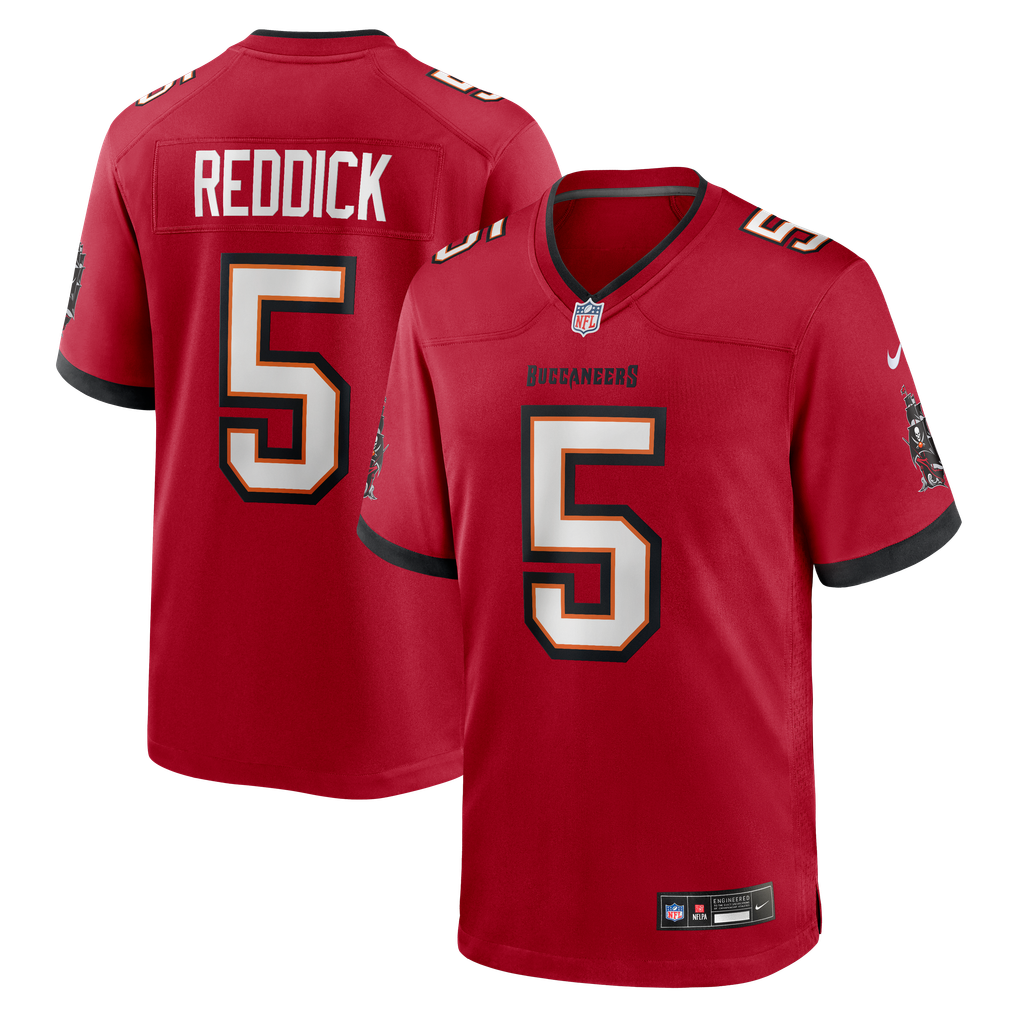 Men's Tampa Bay Buccaneers Haason Reddick Nike  Red Team Game Jersey - Image 2
