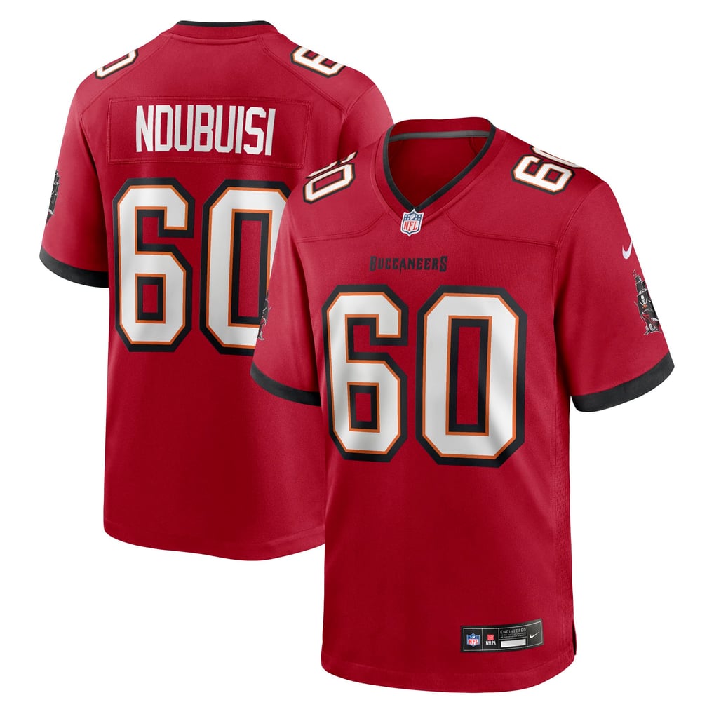 Men's Tampa Bay Buccaneers Haggai Ndubuisi Nike Red Team Game Jersey - Image 2
