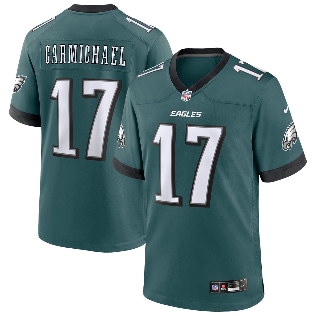 Men's Philadelphia Eagles Harold Carmichael Nike Midnight Green Team Retired Player Game Jersey - Image 1