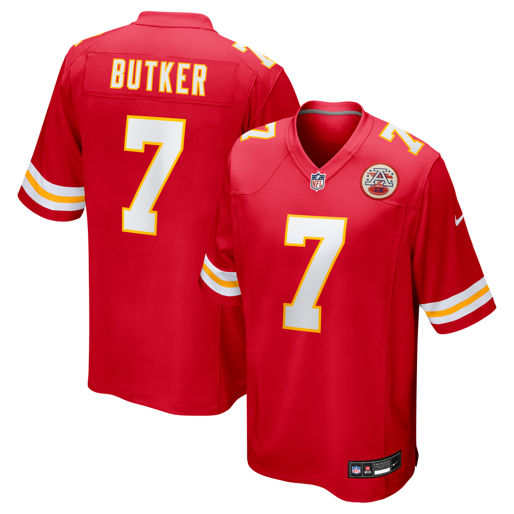 Men's Kansas City Chiefs Harrison Butker Nike Red Game Jersey - Image 2