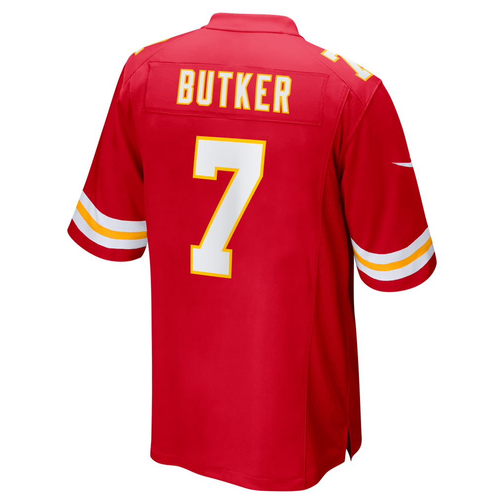 Men's Kansas City Chiefs Harrison Butker Nike Red Game Jersey - Image 4