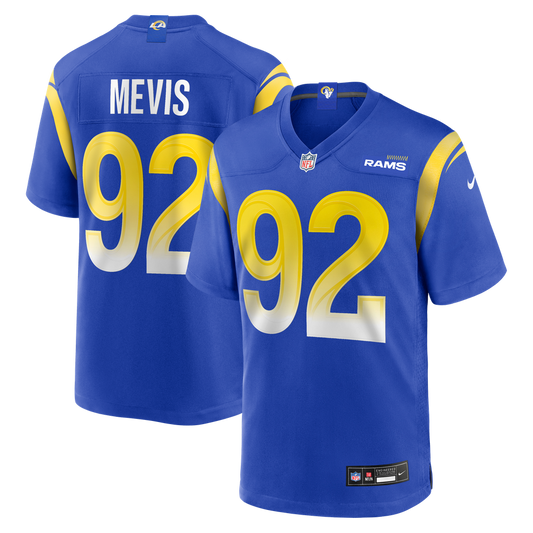 Men's Los Angeles Rams Harrison Mevis Nike  Royal Team Game Jersey - Image 1