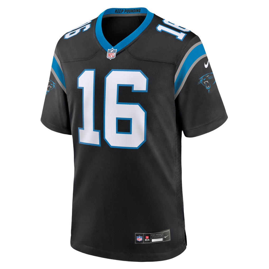 Men's Carolina Panthers Haynes King Nike Black Team Game Jersey - Image 3
