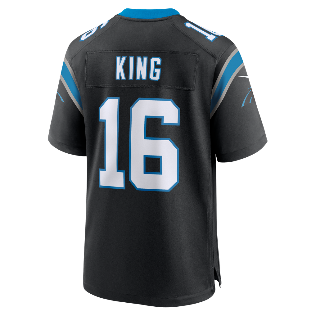 Men's Carolina Panthers Haynes King Nike Black Team Game Jersey - Image 4
