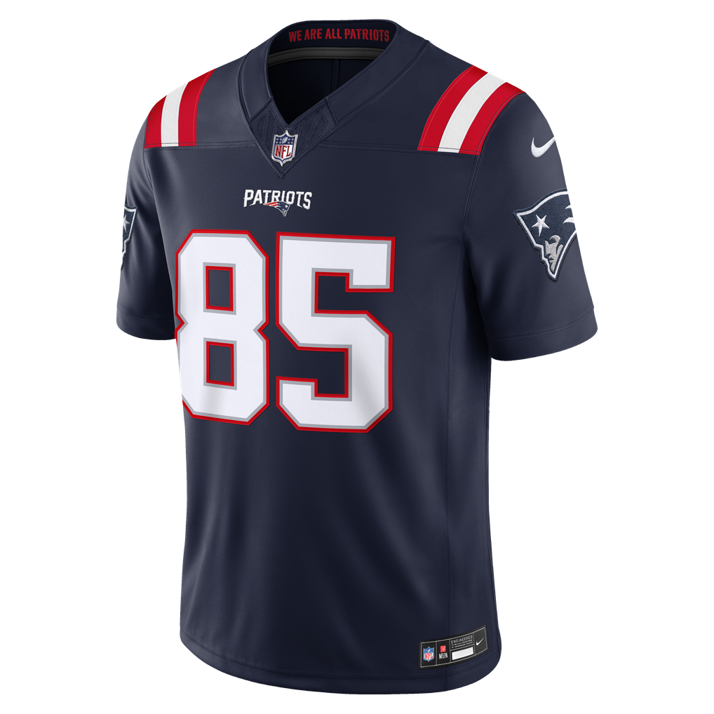 Men's New England Patriots Hunter Henry Nike Navy Team Vapor F.U.S.E. Stitched Limited Jersey - Image 3