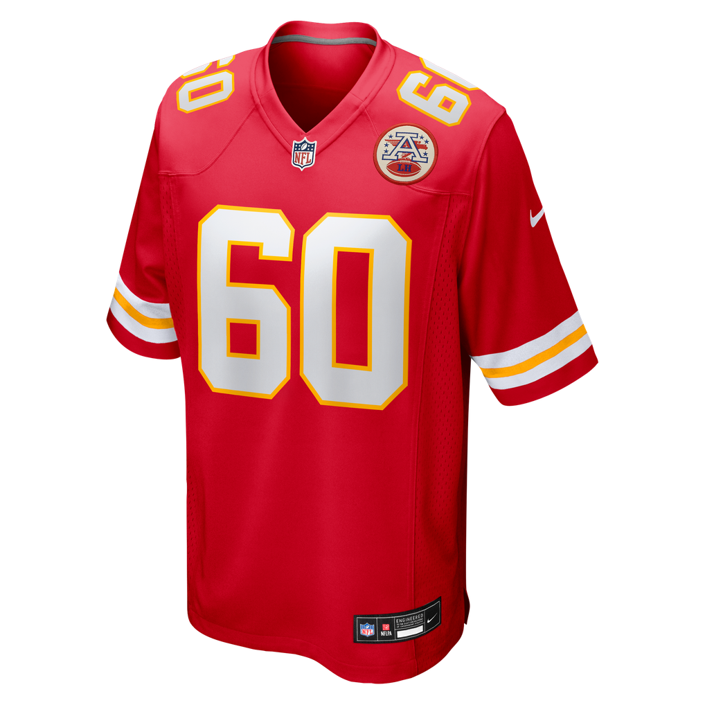 Men's Kansas City Chiefs Hunter Nourzad Nike  Red  Game Jersey - Image 3
