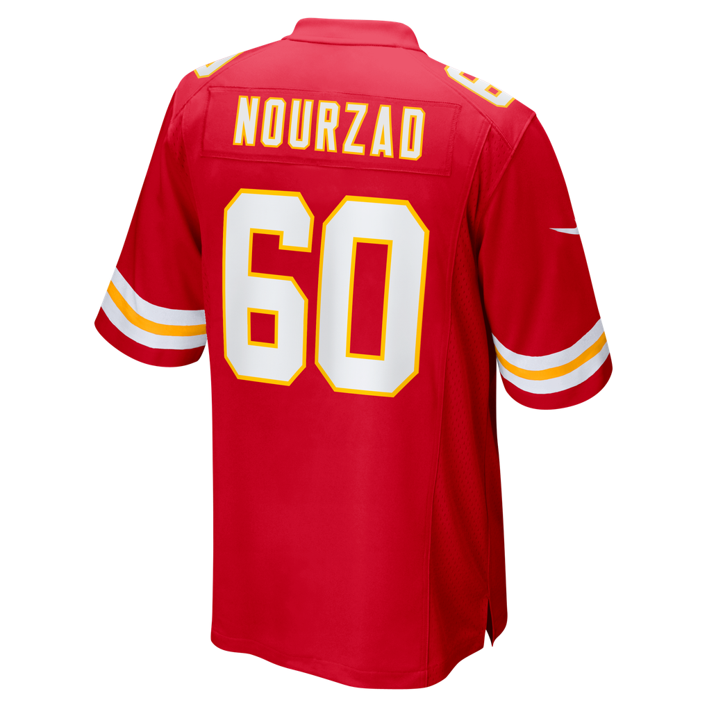 Men's Kansas City Chiefs Hunter Nourzad Nike  Red  Game Jersey - Image 4