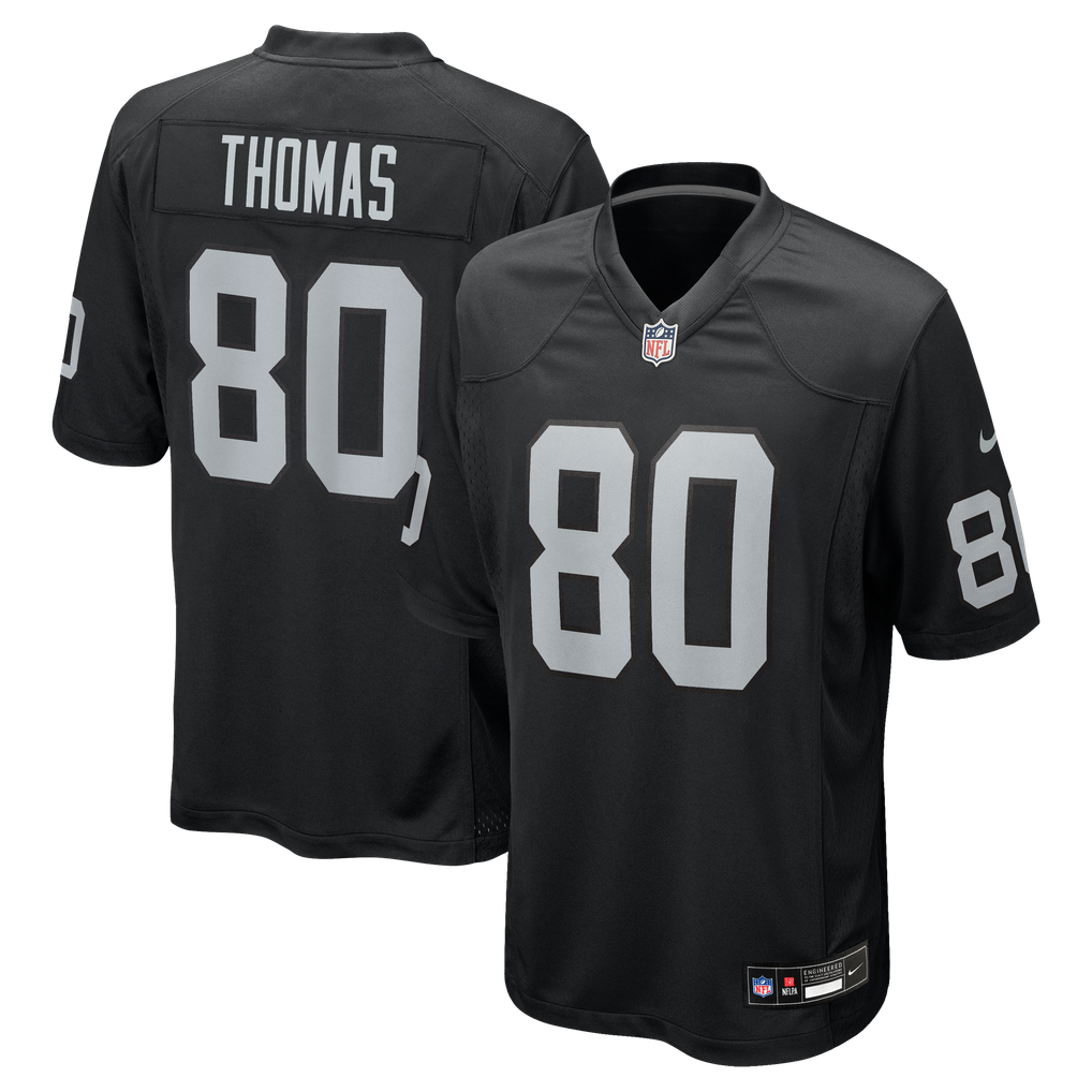 Men's Las Vegas Raiders Ian Thomas Nike  Black Team Game Jersey - Image 2