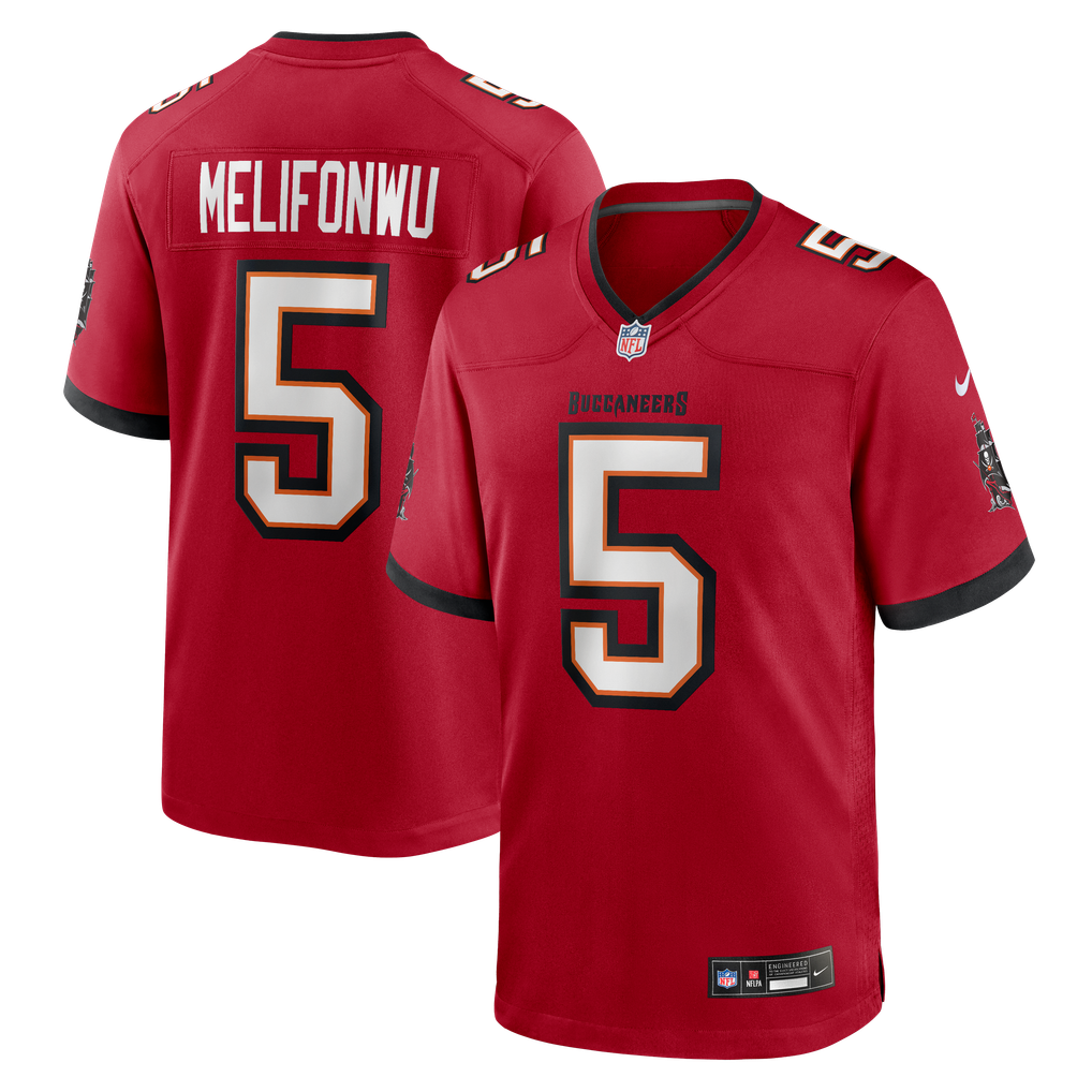 Men's Tampa Bay Buccaneers Ifeatu Melifonwu Nike Red Team Game Jersey - Image 2