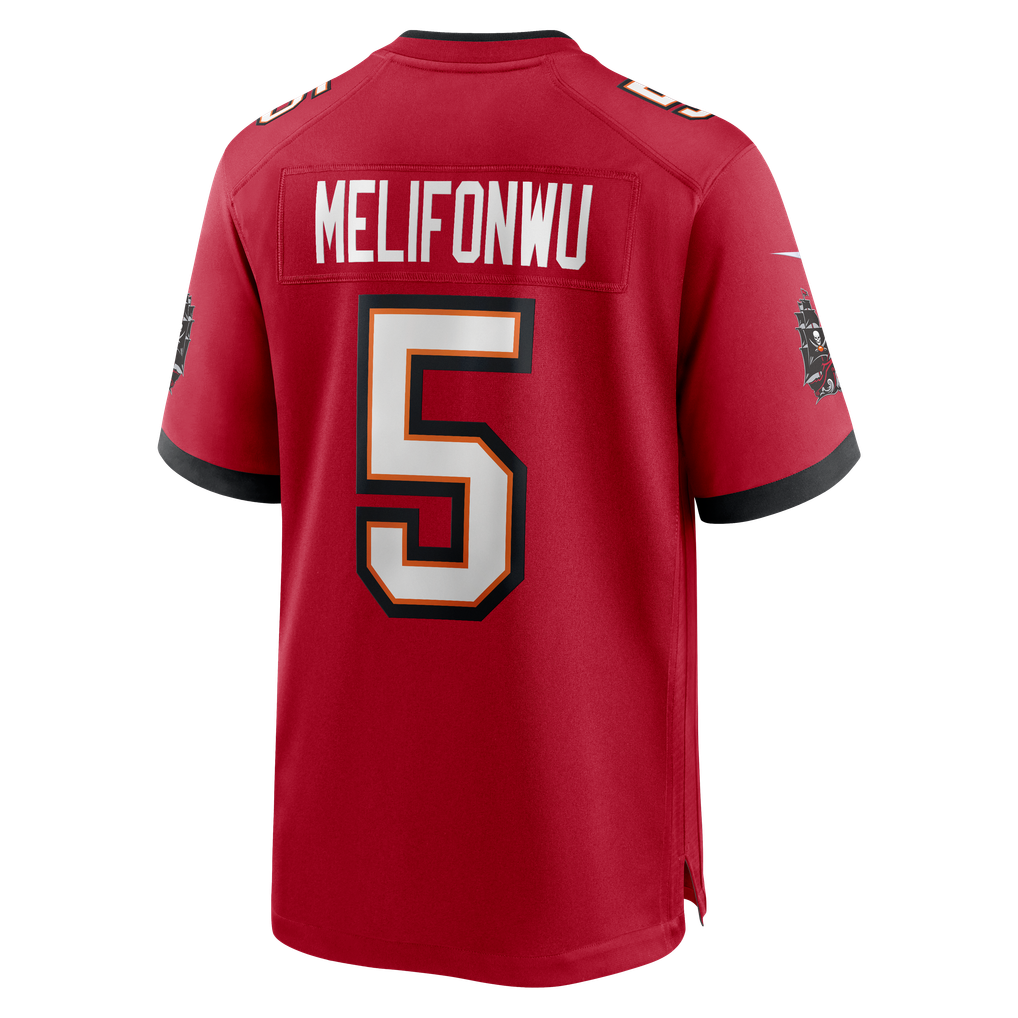 Men's Tampa Bay Buccaneers Ifeatu Melifonwu Nike Red Team Game Jersey - Image 6