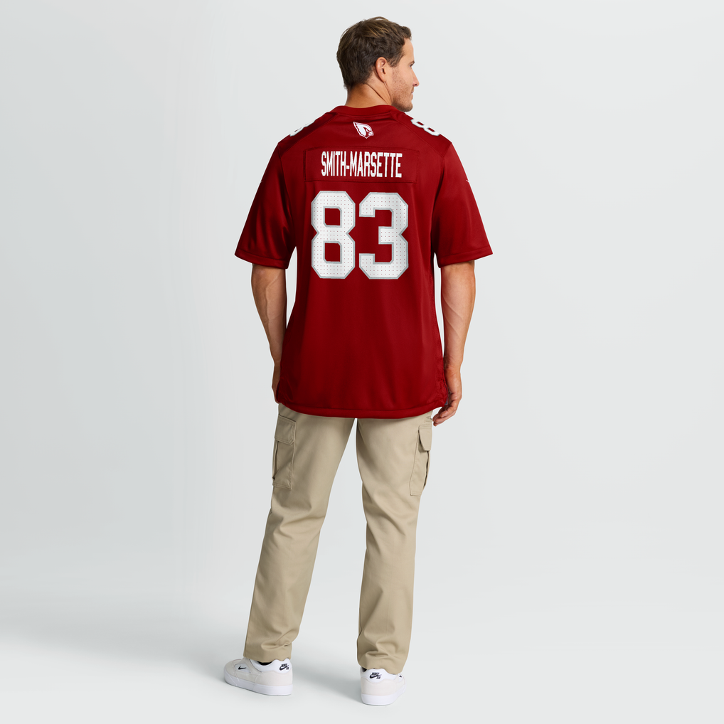 Men's Arizona Cardinals Ihmir Smith-Marsette Nike Cardinal Team Game Jersey - Image 4