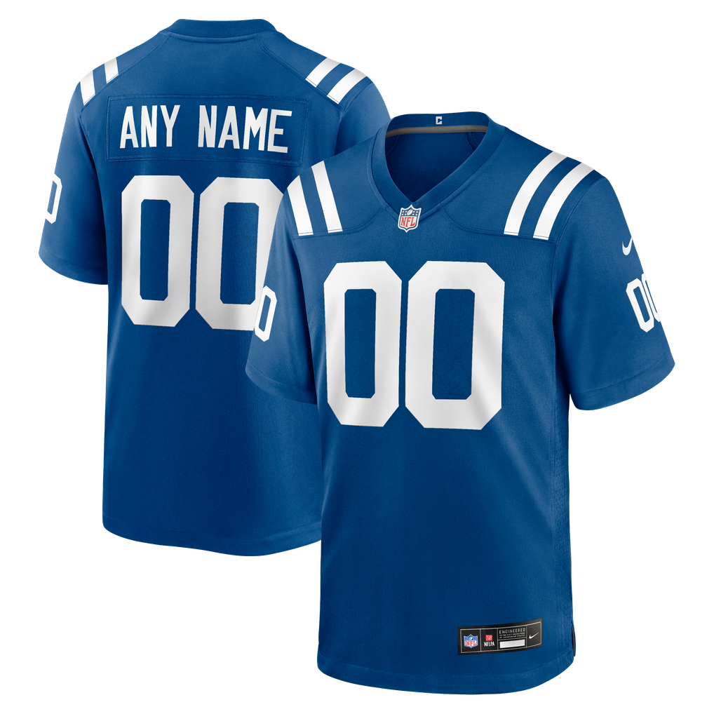 Men's Nike Indianapolis Colts Royal Custom Game Jersey - Image 2