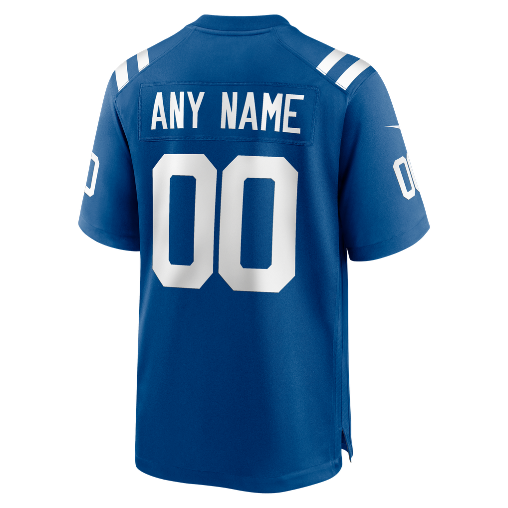 Men's Nike Indianapolis Colts Royal Custom Game Jersey - Image 4