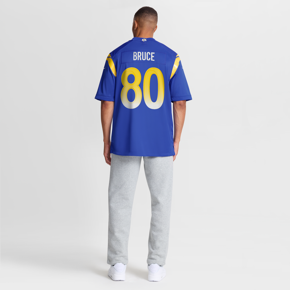 Men's Los Angeles Rams Isaac Bruce Nike Royal Game Retired Player Jersey - Image 9
