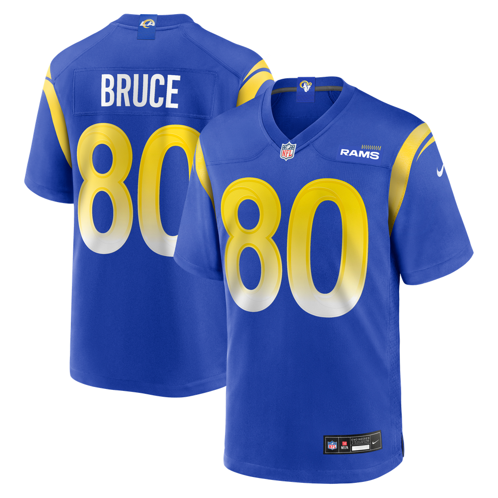 Men's Los Angeles Rams Isaac Bruce Nike Royal Game Retired Player Jersey - Image 2