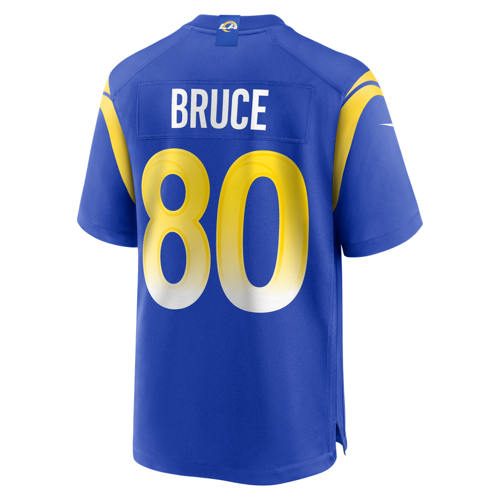 Men's Los Angeles Rams Isaac Bruce Nike Royal Game Retired Player Jersey - Image 4