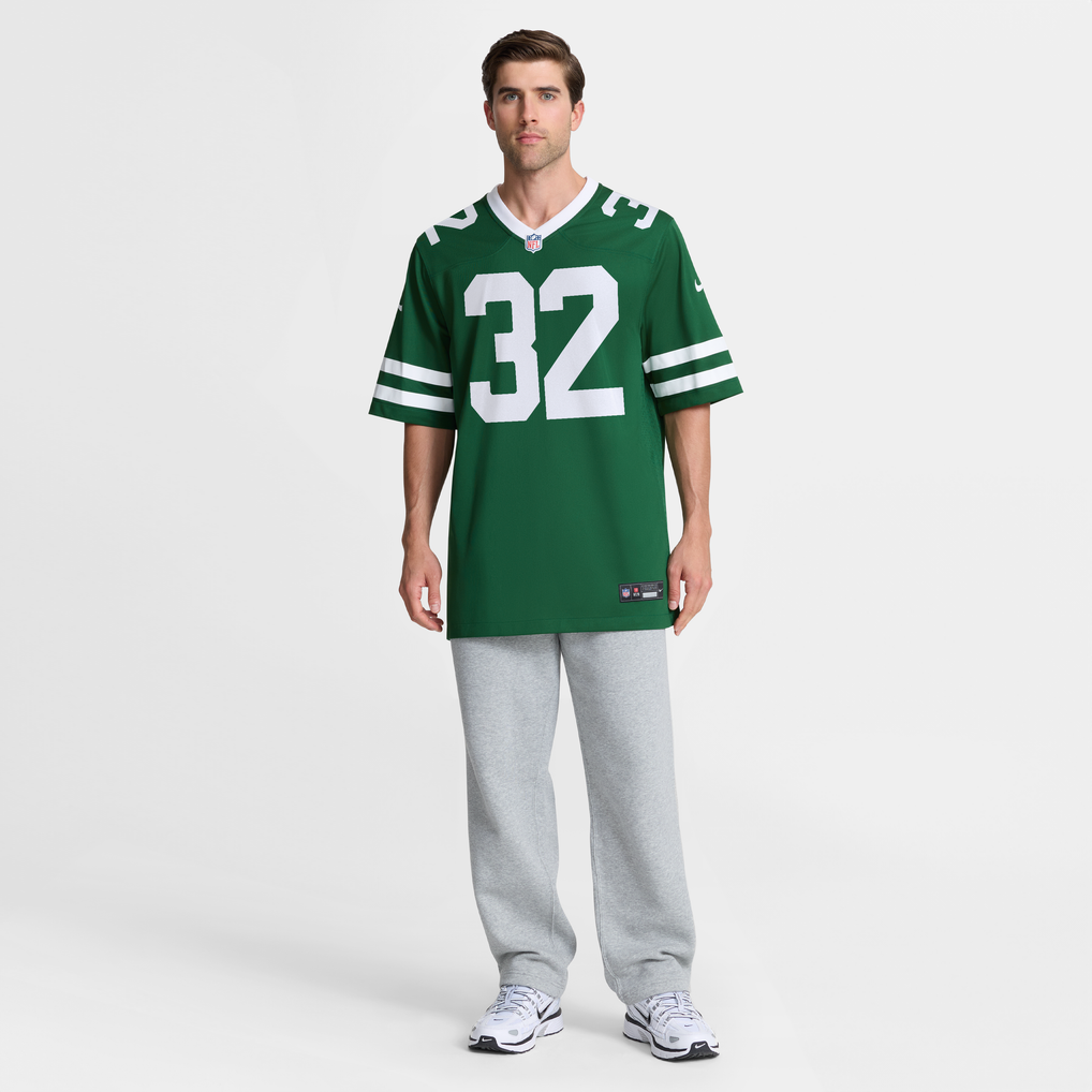 Men's New York Jets Isaiah Davis Nike Legacy Green Team Game Jersey - Image 8