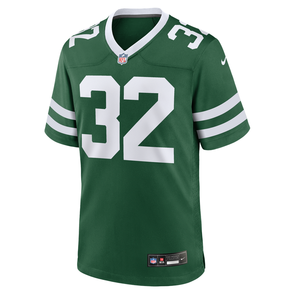 Men's New York Jets Isaiah Davis Nike Legacy Green Team Game Jersey - Image 3