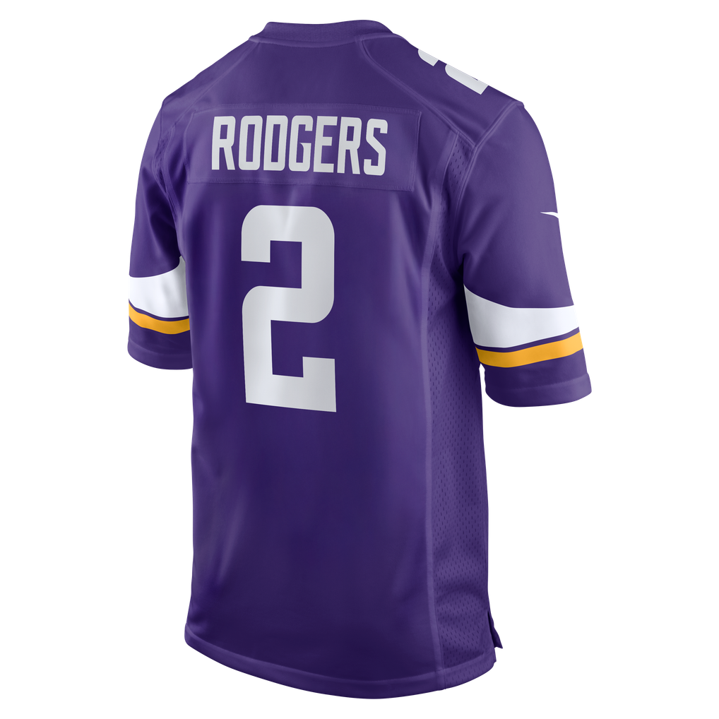 Men's Minnesota Vikings Isaiah Rodgers Nike  Purple Team Game Jersey - Image 4