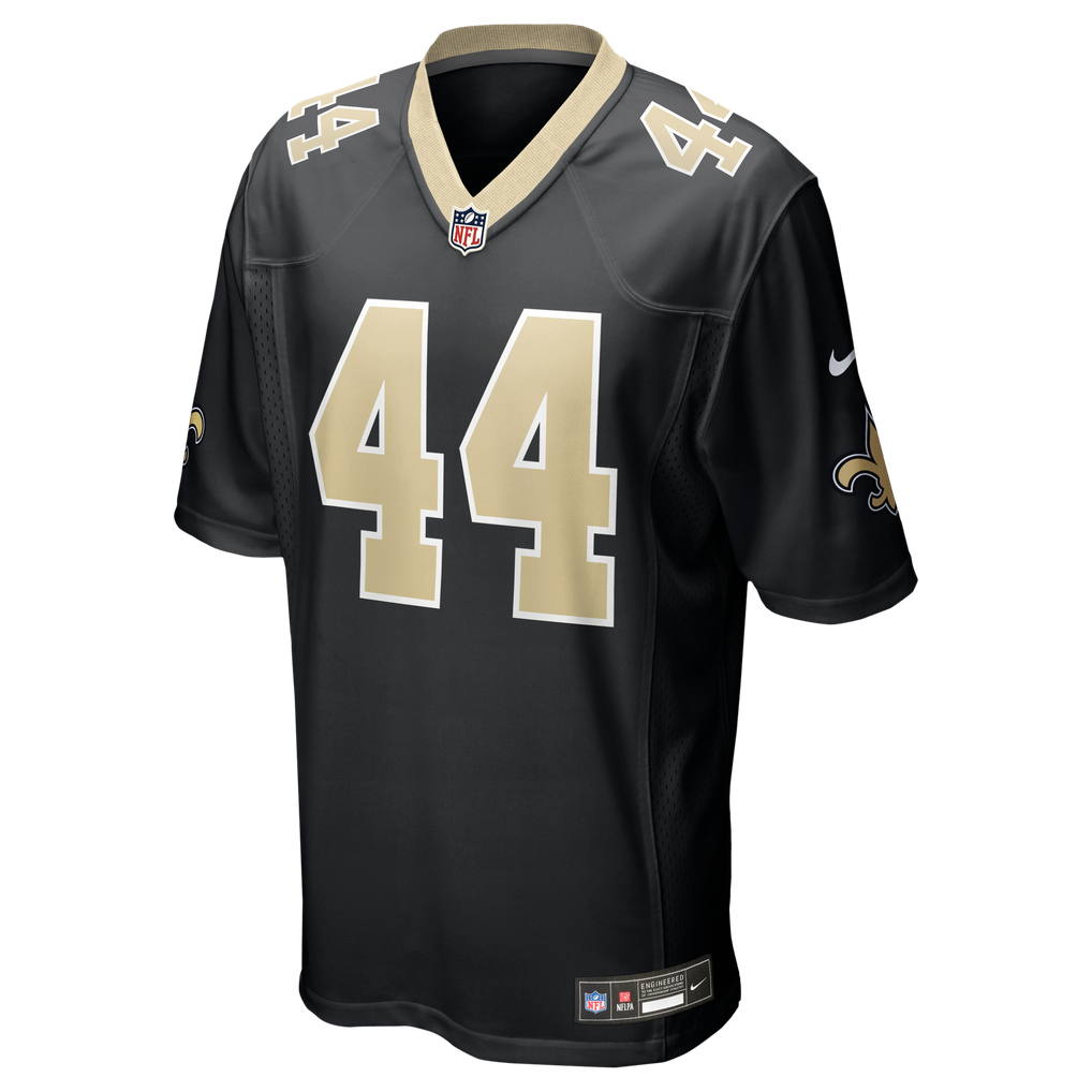 Men's New Orleans Saints Isaiah Stalbird Nike  Black Team Game Jersey - Image 3
