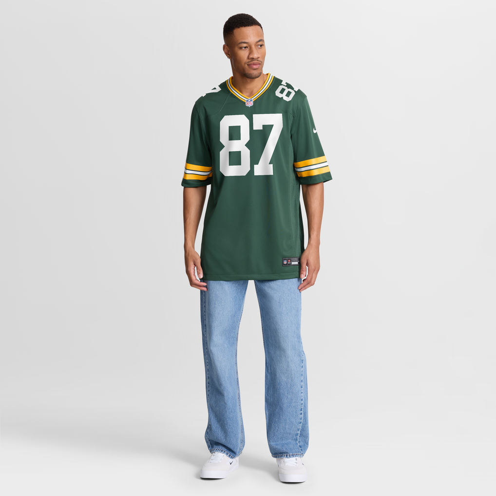 Men's Green Bay Packers J. Michael Sturdivant Nike Green Team Game Jersey - Image 3