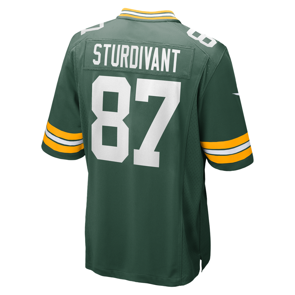 Men's Green Bay Packers J. Michael Sturdivant Nike Green Team Game Jersey - Image 6