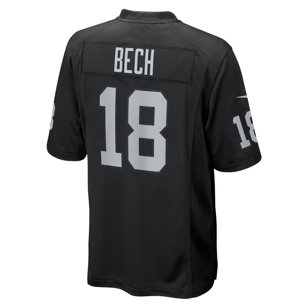Men's Las Vegas Raiders Jack Bech Nike  Black Team Game Jersey - Image 4