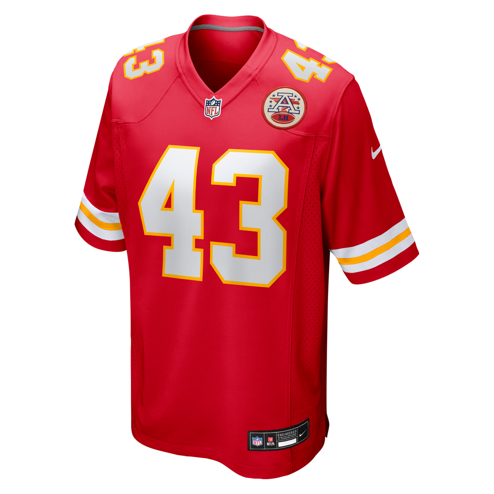 Men's Kansas City Chiefs Jack Cochrane Nike Red Game Player Jersey - Image 3