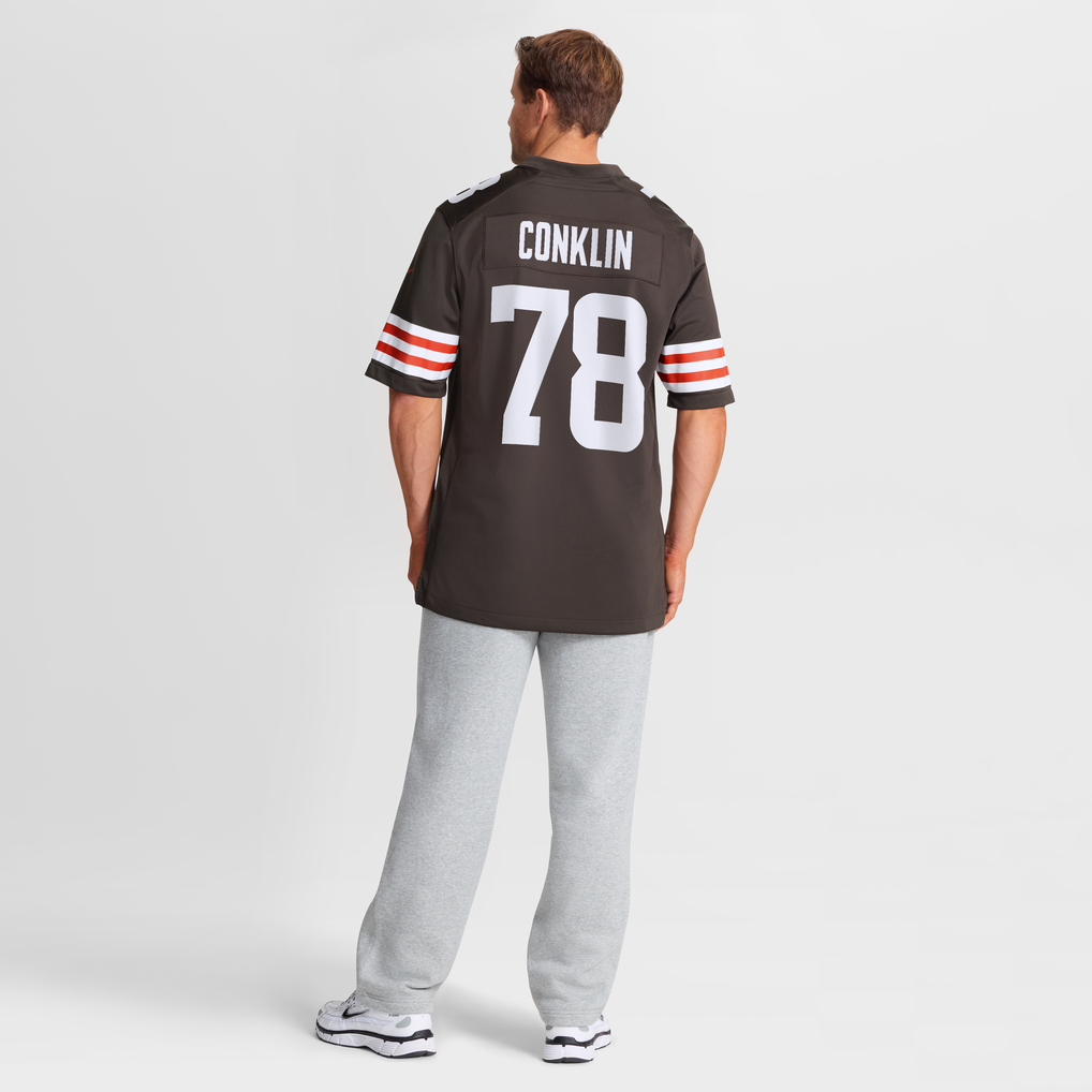 Men's Cleveland Browns Jack Conklin Nike Brown Game Player Jersey - Image 6