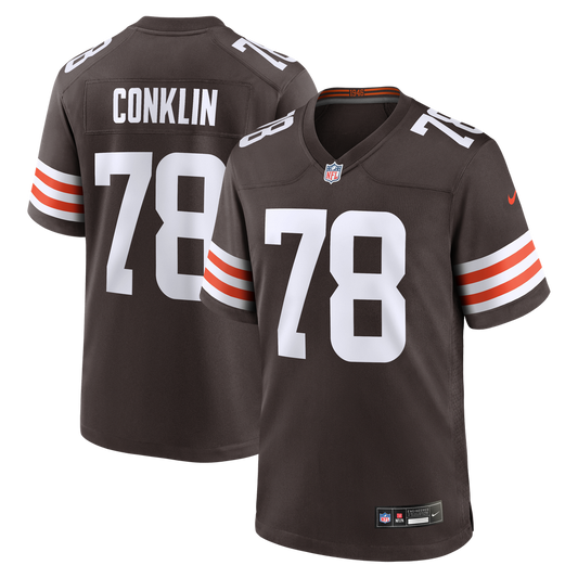 Men's Cleveland Browns Jack Conklin Nike Brown Team Game Jersey - Image 1