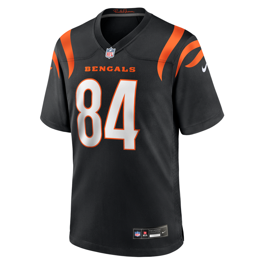 Men's Cincinnati Bengals Jack Endries Nike Black Team Game Jersey - Image 5
