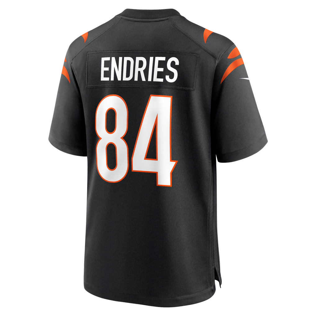 Men's Cincinnati Bengals Jack Endries Nike Black Team Game Jersey - Image 6
