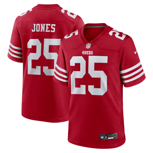 Men's San Francisco 49ers Jack Jones Nike Scarlet Team Game Jersey - Image 1