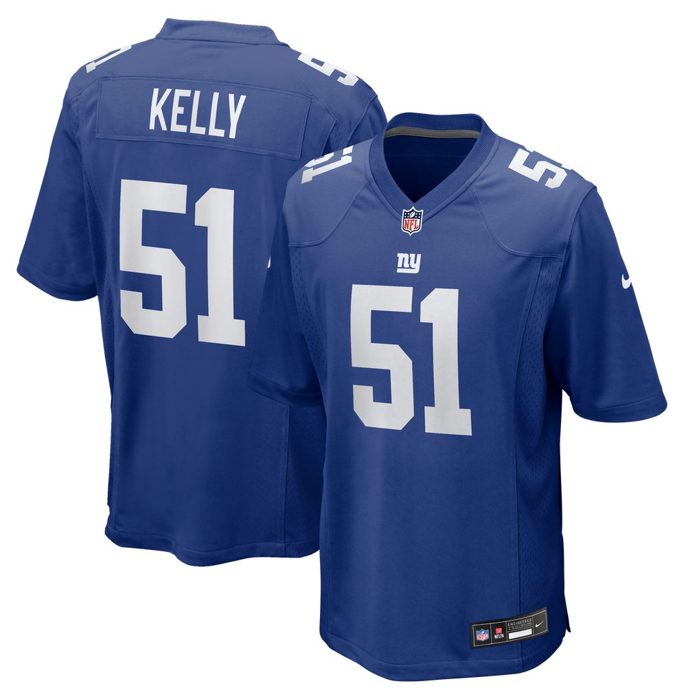 Men's New York Giants Jack Kelly Nike Royal Team Game Jersey - Image 1