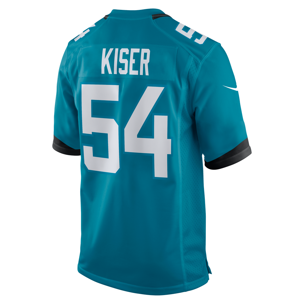 Men's Jacksonville Jaguars Jack Kiser Nike  Teal Team Game Jersey - Image 4