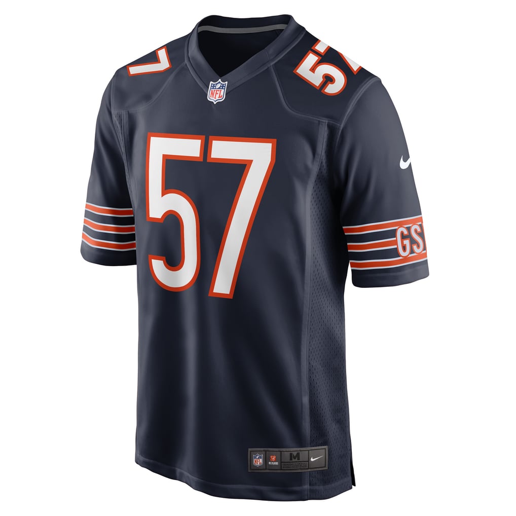 Men's Chicago Bears Jack Sanborn Nike Navy Game Player Jersey - Image 3