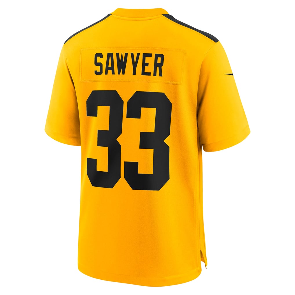 Men's Pittsburgh Steelers Jack Sawyer Nike  Gold Alternate Game Jersey - Image 4