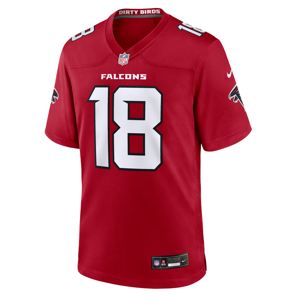 Men's Atlanta Falcons Jack Strand Nike Red Team Game Jersey