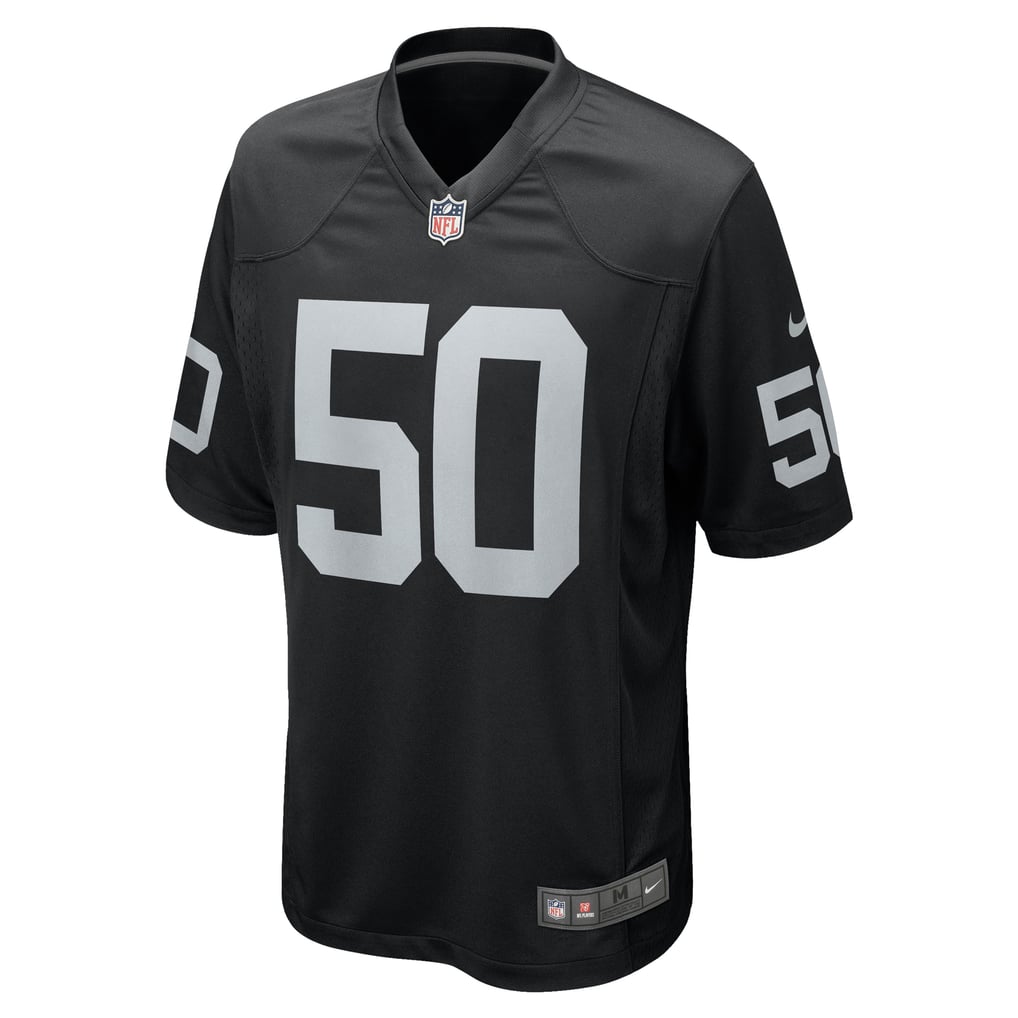 Men's Las Vegas Raiders Jacob Bobenmoyer Nike Black Game Player Jersey - Image 3