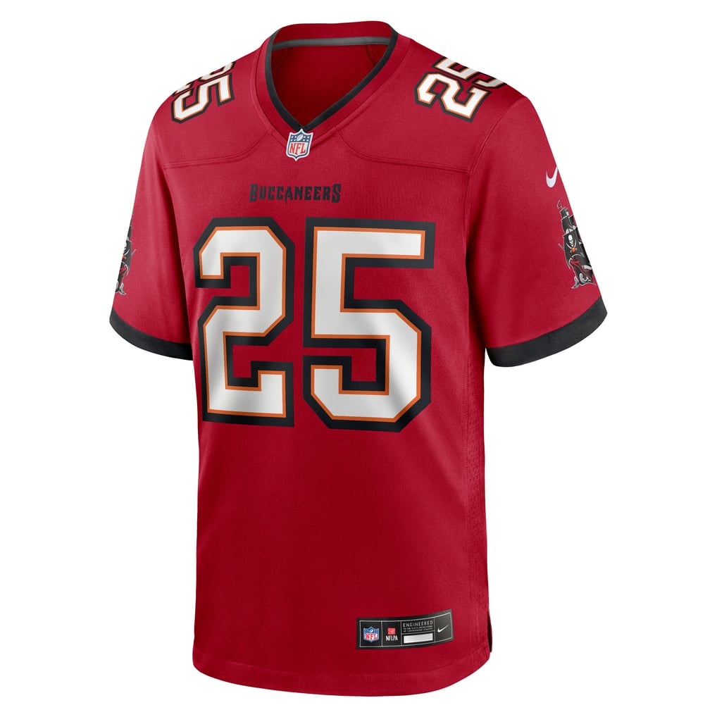 Men's Tampa Bay Buccaneers Jacob Parrish Nike  Red Team Game Jersey - Image 3