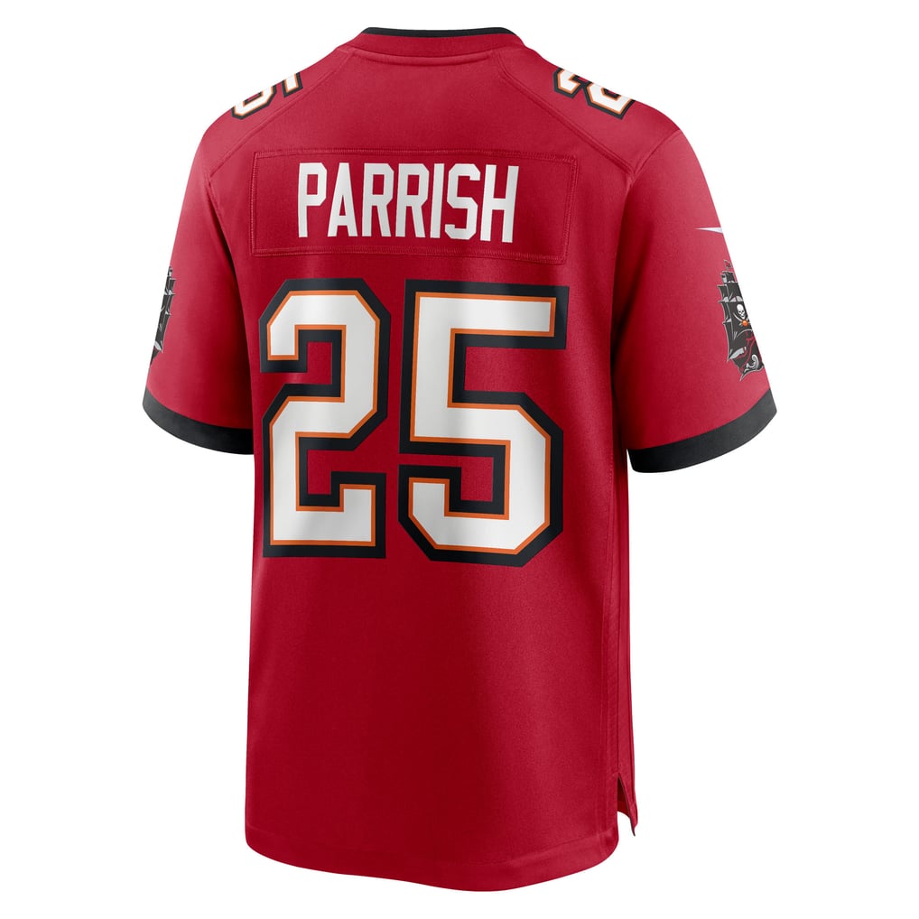 Men's Tampa Bay Buccaneers Jacob Parrish Nike  Red Team Game Jersey - Image 4