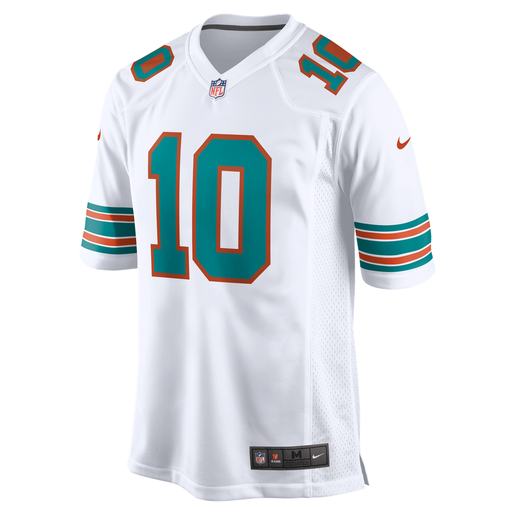 Men's Miami Dolphins Jacob Rodriguez Nike White Alternate  Game Jersey - Image 3