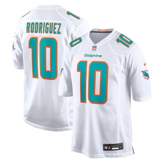 Men's Miami Dolphins Jacob Rodriguez Nike White Game Jersey - Image 1