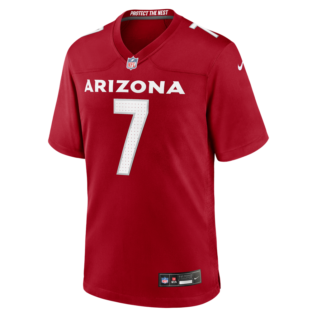 Men's Arizona Cardinals Jacoby Brissett Nike  Cardinal Team Game Jersey - Image 3