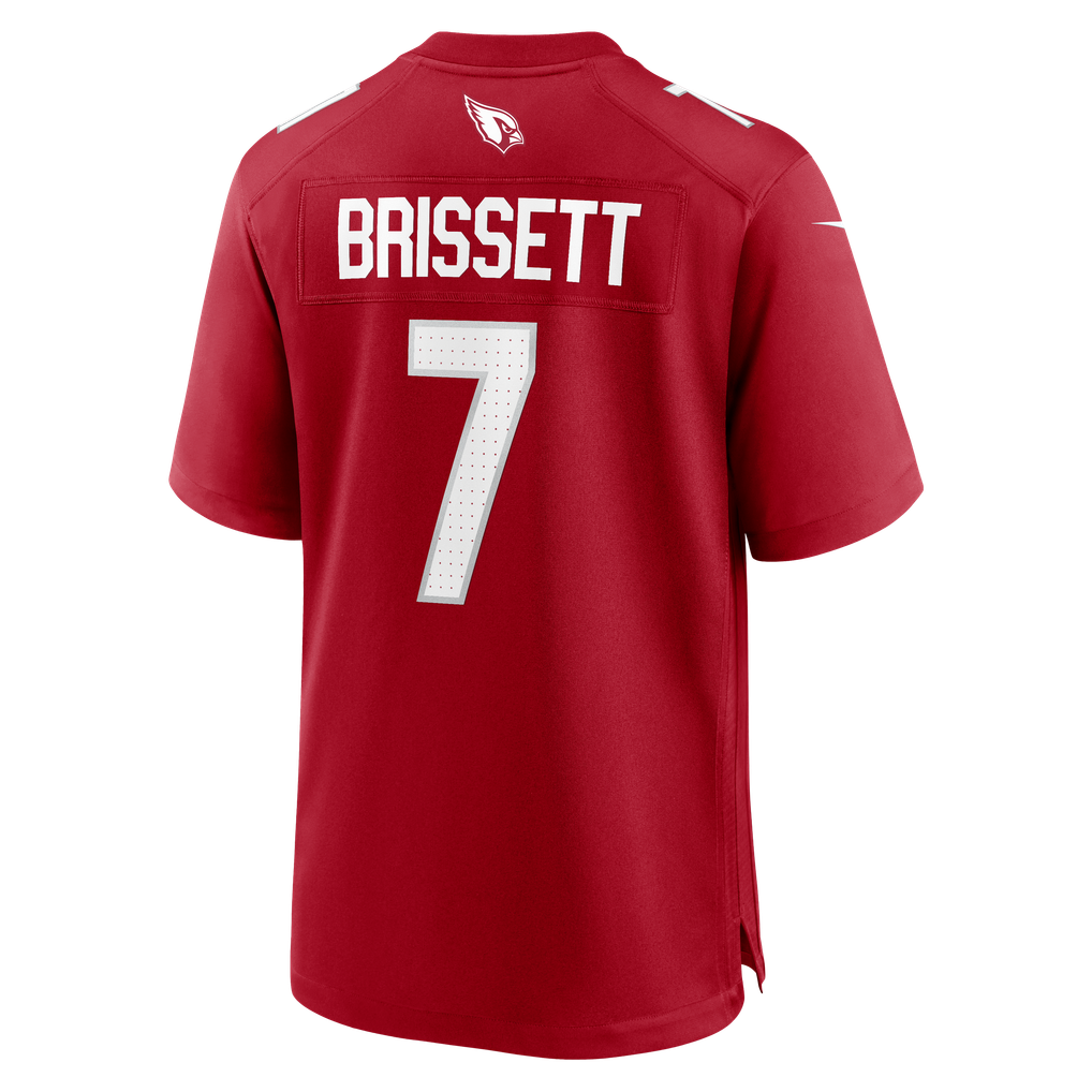 Men's Arizona Cardinals Jacoby Brissett Nike  Cardinal Team Game Jersey - Image 4