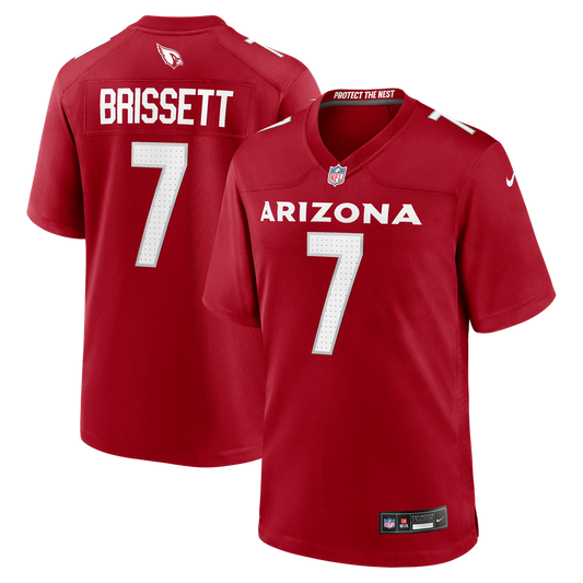 Men's Arizona Cardinals Jacoby Brissett Nike  Cardinal Team Game Jersey - Image 1